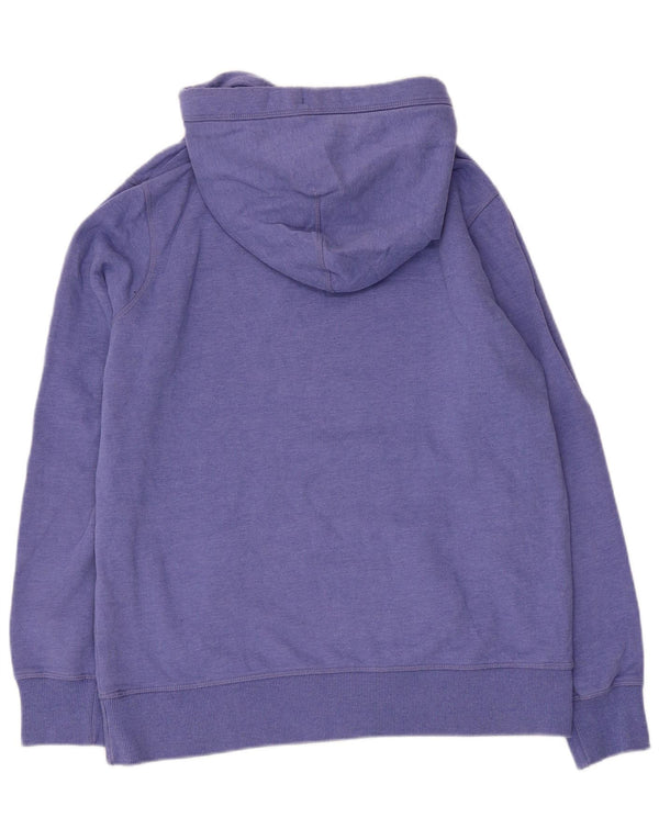 Fat Face Womens Oversized Hoodie Jumper UK 12 Medium Purple Cotton