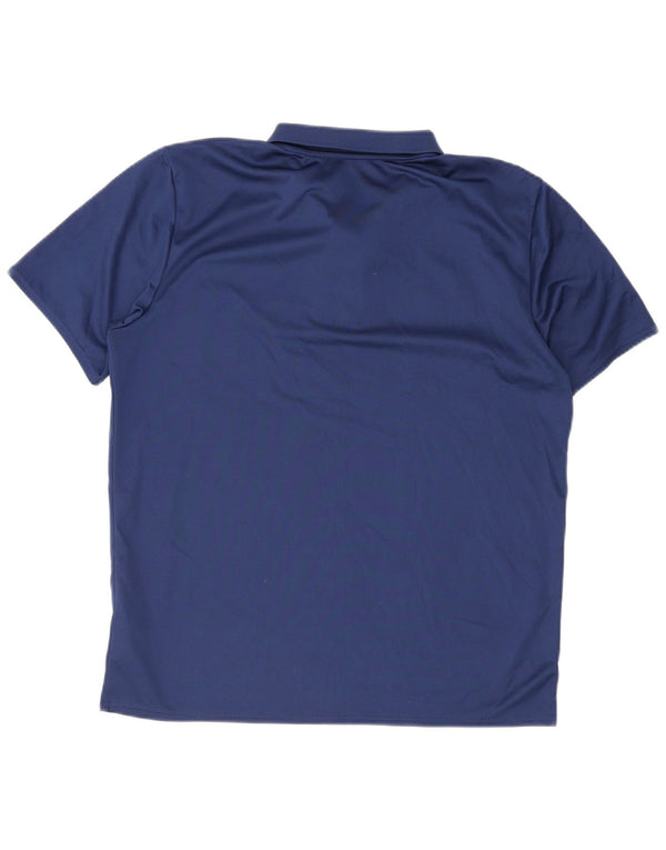 Umbro Mens Polo Shirt XL Navy Blue Polyester