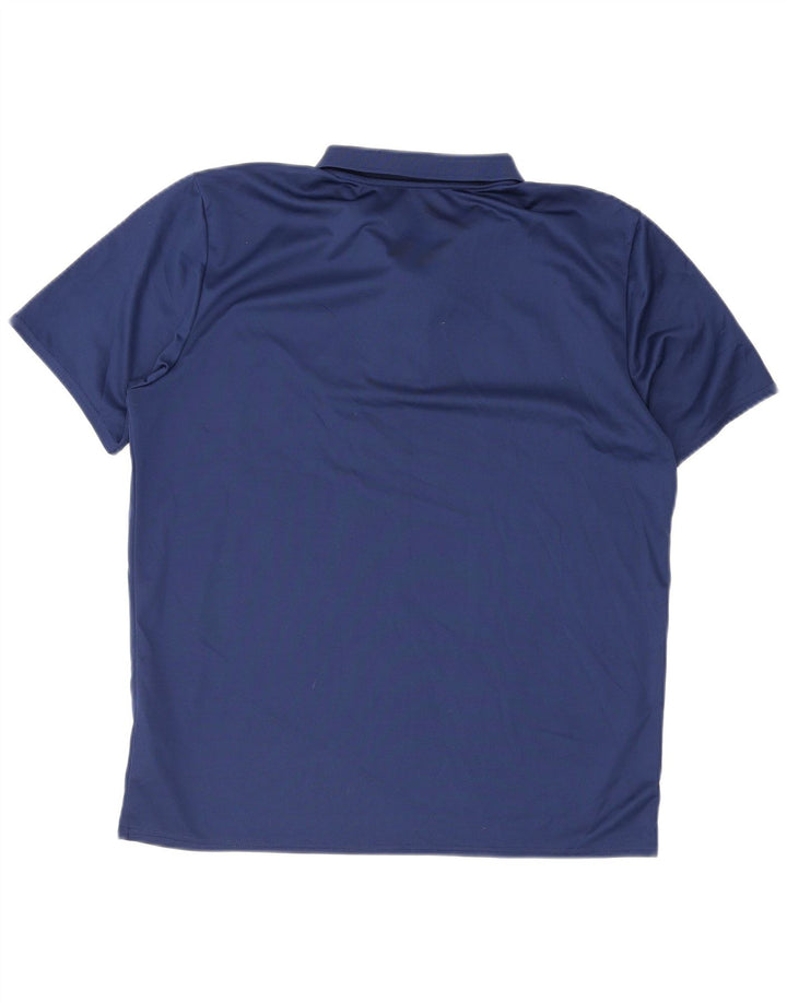 Umbro Mens Polo Shirt XL Navy Blue Polyester