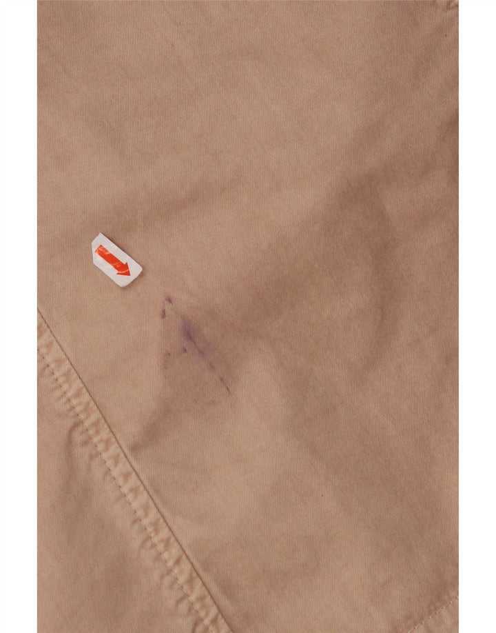 DONDUP Womens Bomber Jacket IT 52 2XL Beige Cotton