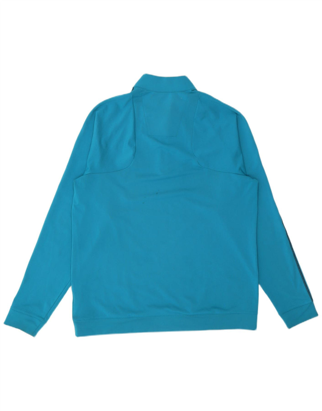 ADIDAS Mens Climalite Zip Neck Sweatshirt Jumper XL Blue Polyester