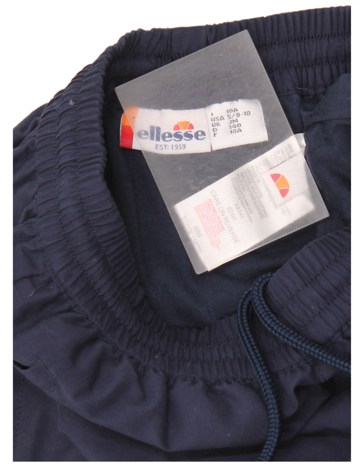 Ellesse Girls Tracksuit Trousers 9-10 Years  Navy Blue Polyester