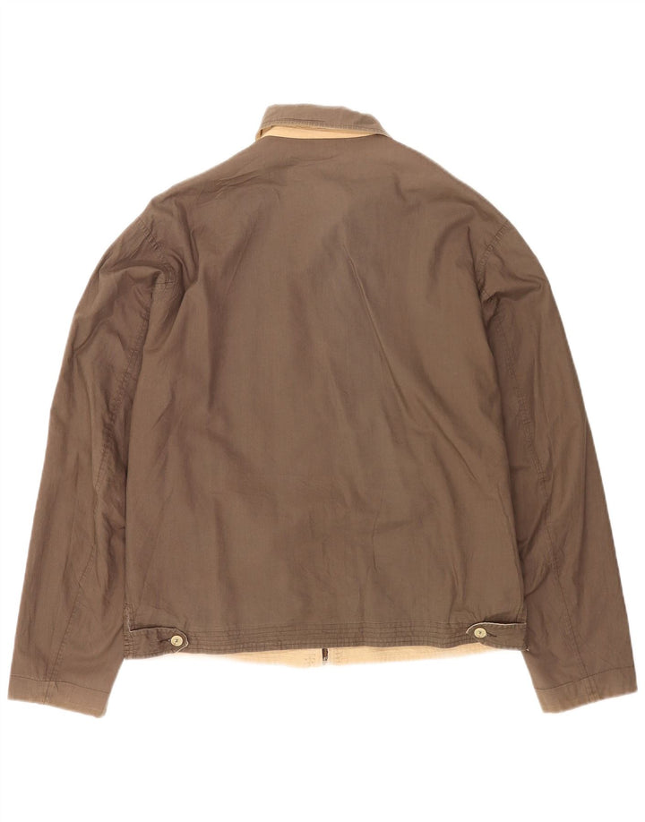 Ferre Mens Reversible Jacket UK 38 Medium Beige Cotton