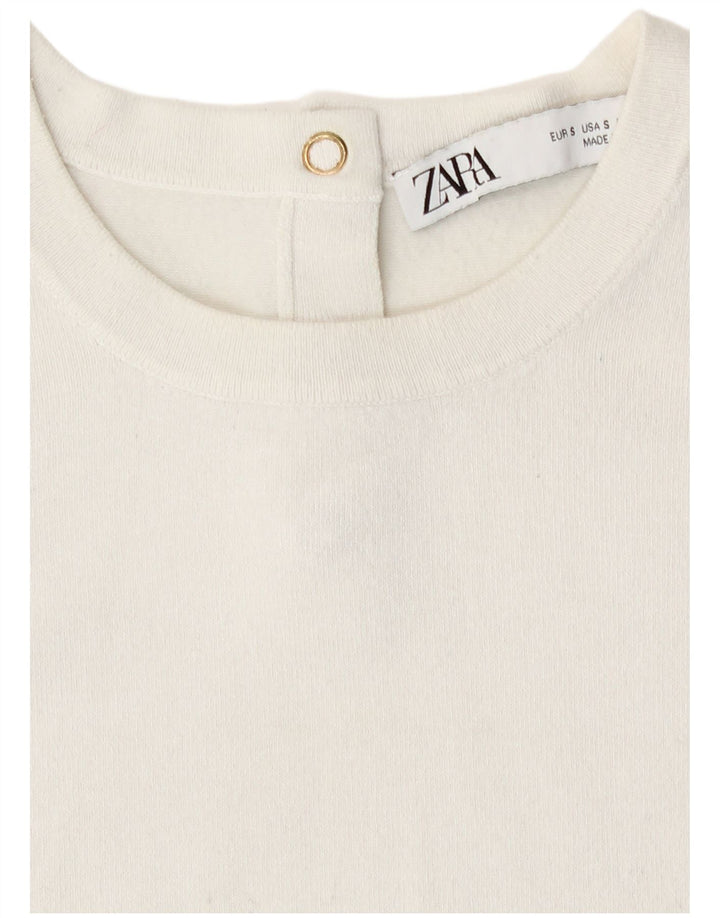 Zara Womens Vest Tank Top UK 10 Small White