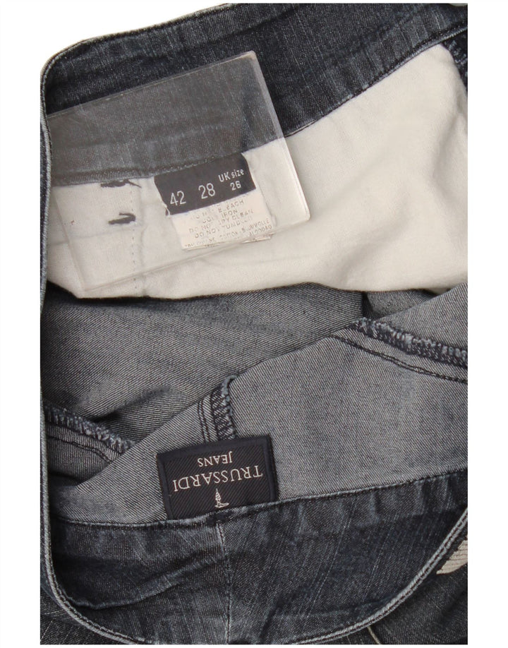 Trussardi Womens Graphic Slim Jeans W26 L31 Navy Blue