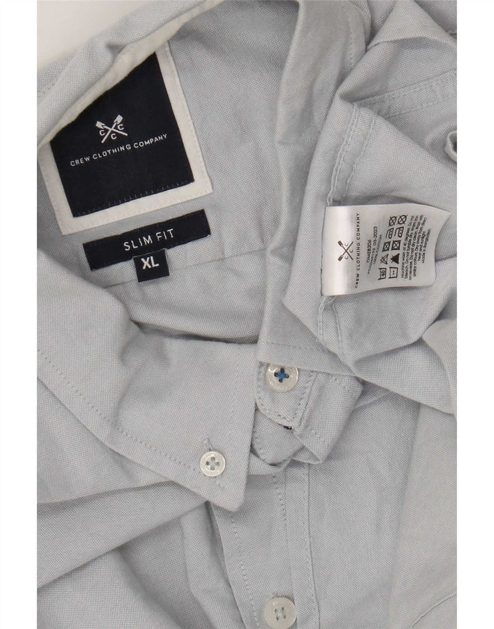 Crew Clothing Mens Slim Fit Shirt Medium Blue Cotton
