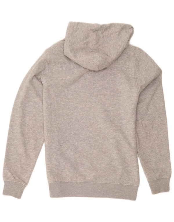 Tommy Hilfiger Mens Graphic Hoodie Jumper Small Grey Flecked Cotton