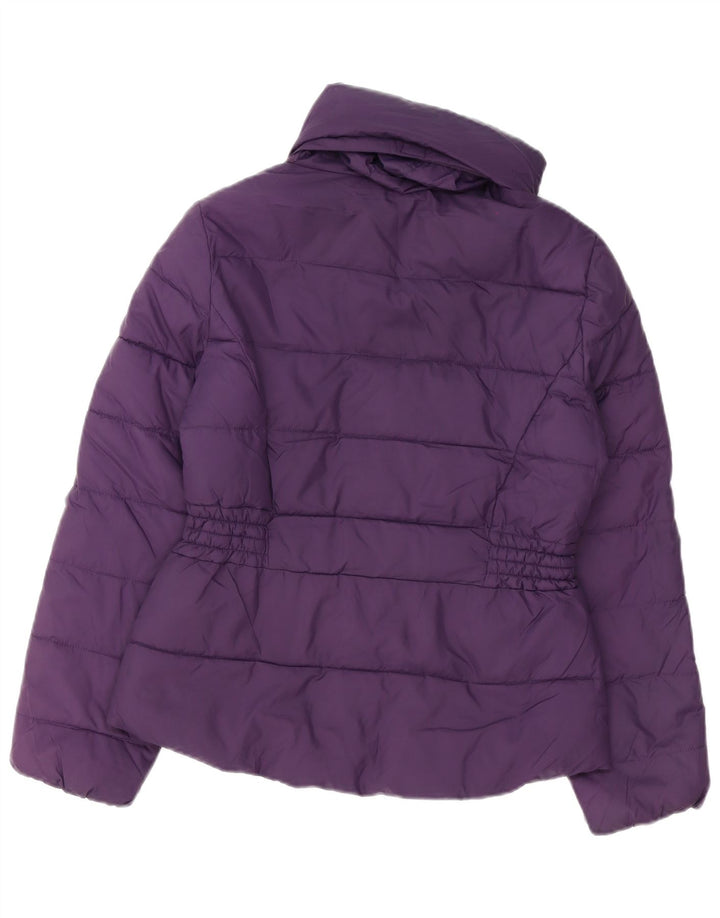 Marks & Spencer Womens Oversized Padded Jacket UK 10 Small Purple Polyester