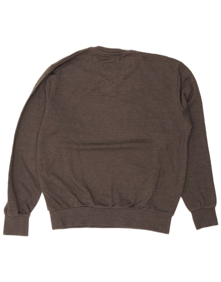 ELLESSE Mens Graphic Sweatshirt Jumper XL Grey Cotton