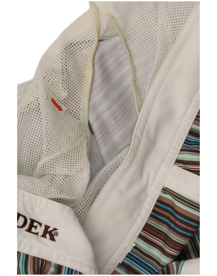 SUNDEK Mens Swimming Shorts Medium  Multicoloured Striped Polyester