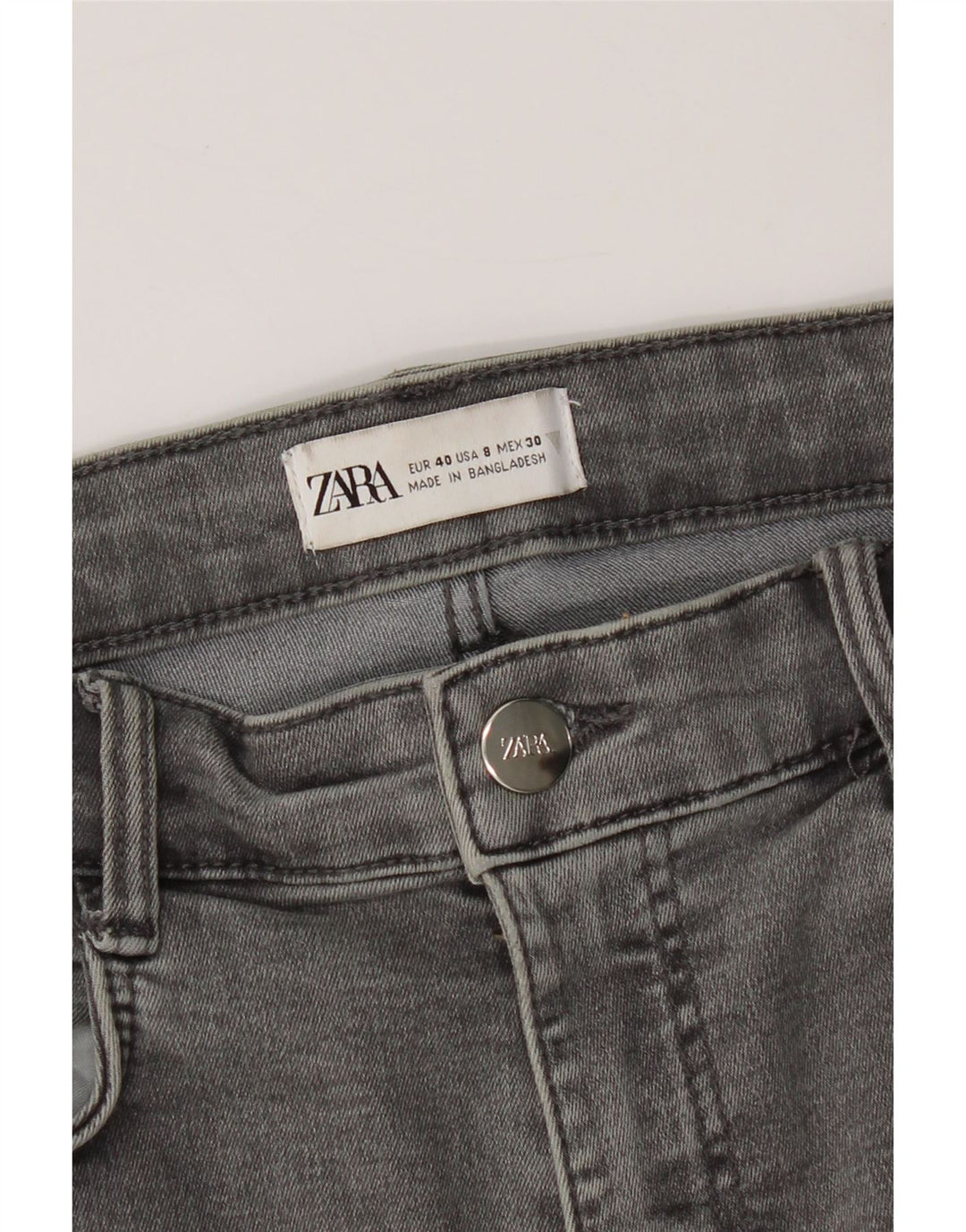 ZARA Womens Skinny Jeans EU 40 Medium W30 L28 Grey Vintage Zara and Second-Hand Zara from Messina Hembry 
