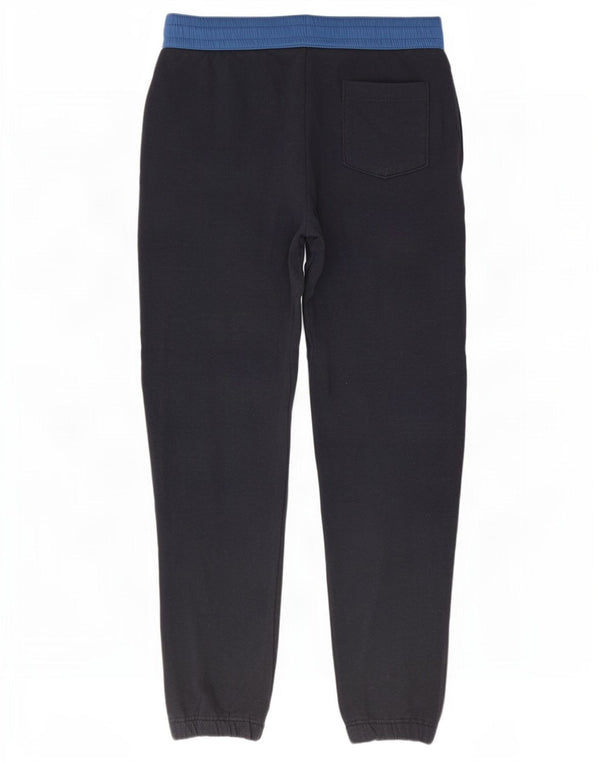 Hollister Mens Tracksuit Trousers Joggers Small Navy Blue Colourblock