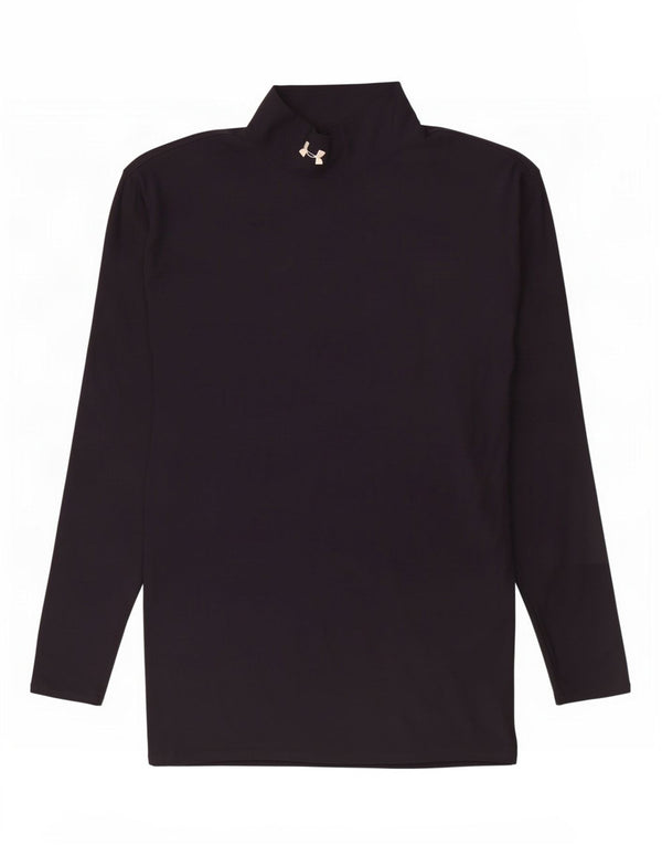Under Armour Mens Cold Gear Top Long Sleeve Large Black Nylon