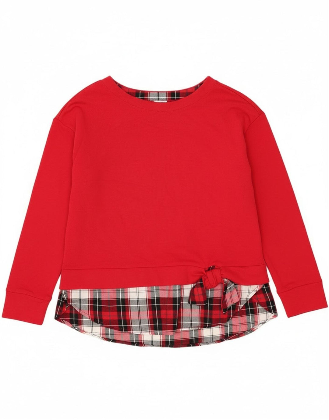 Izod Womens Top Long Sleeve UK 14 Large Red Plaid Cotton