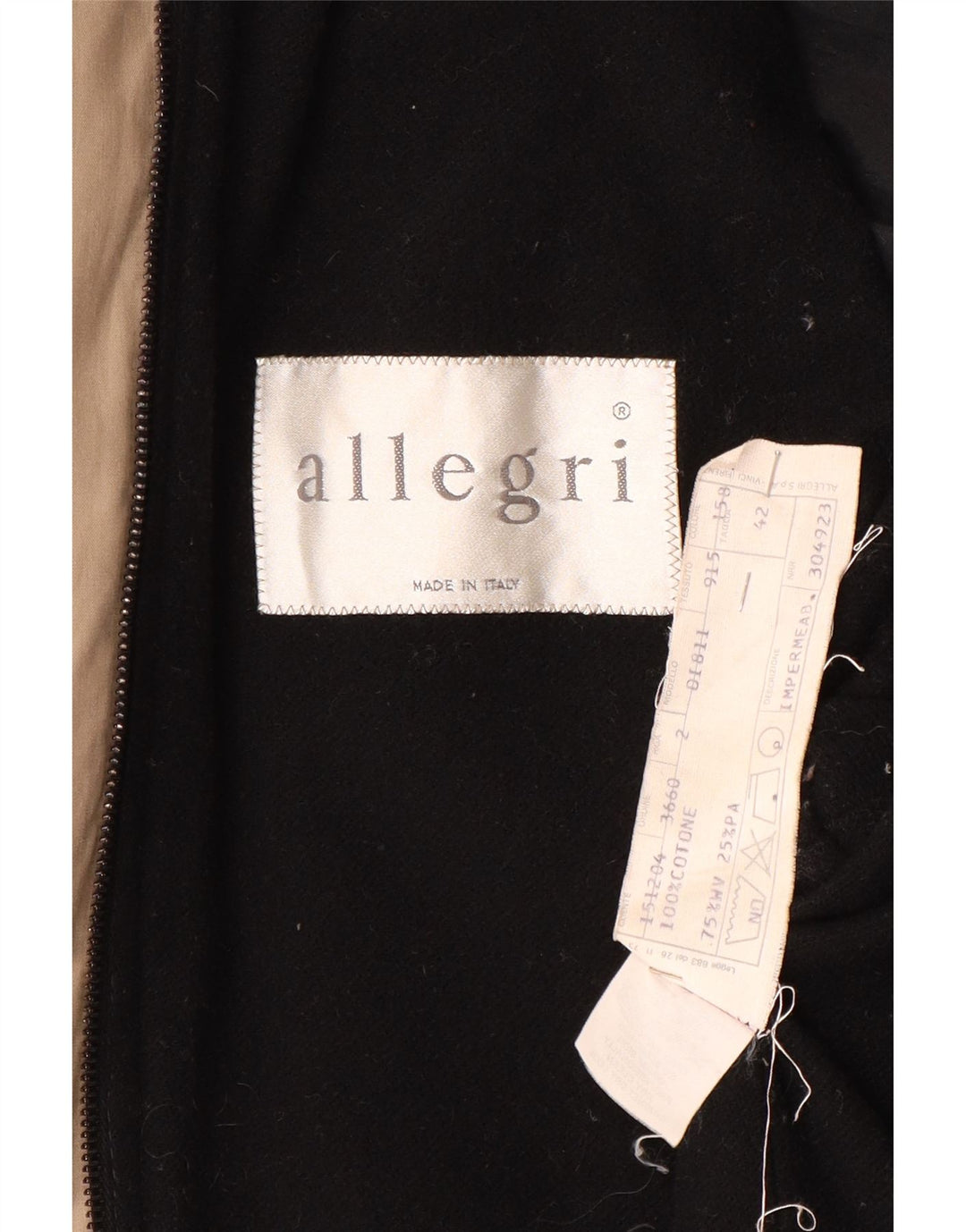 ALLEGRI Womens Oversized Overcoat IT 42 Medium Beige Wool