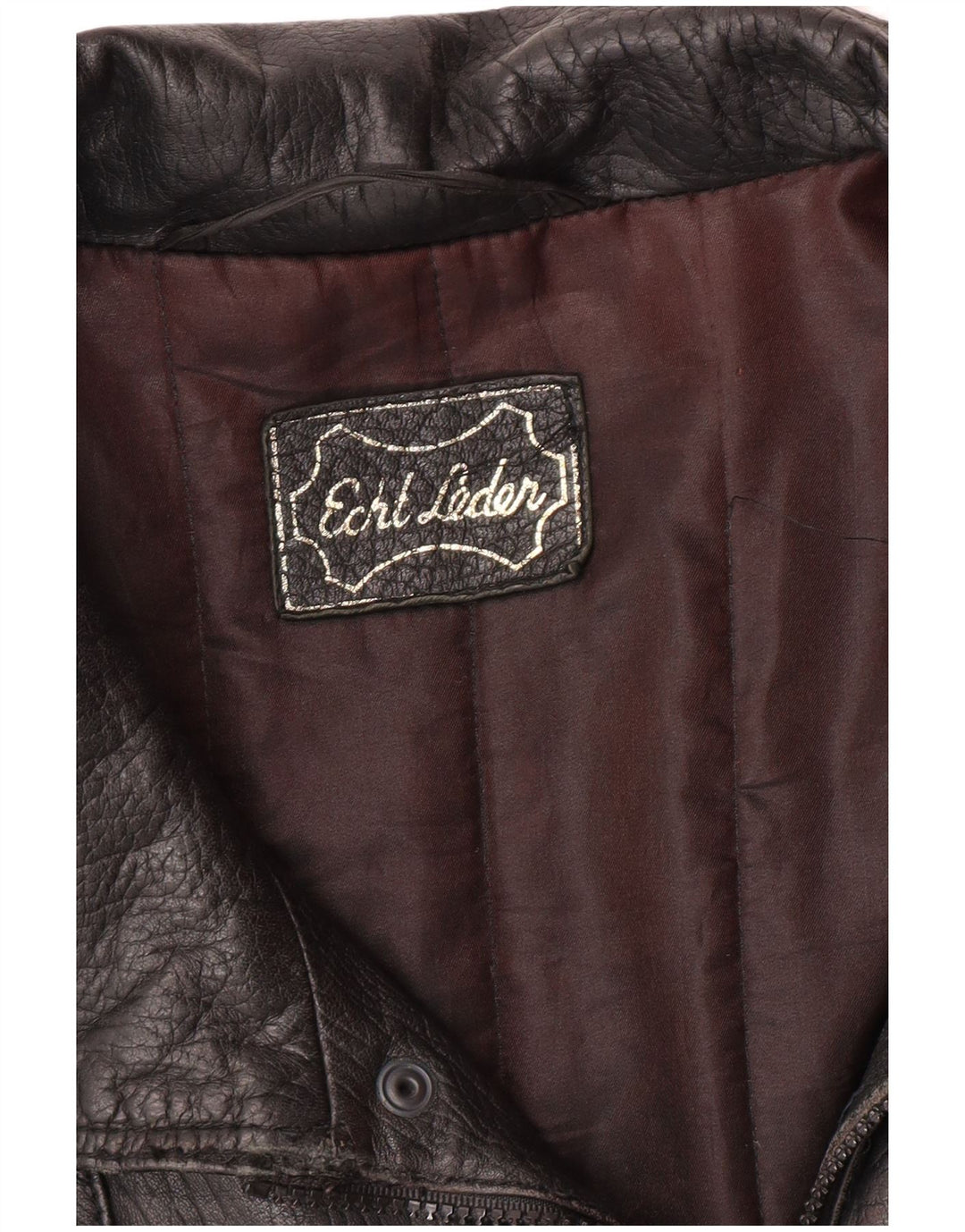 VINTAGE Mens Leather Jacket UK 40 Large Black Leather