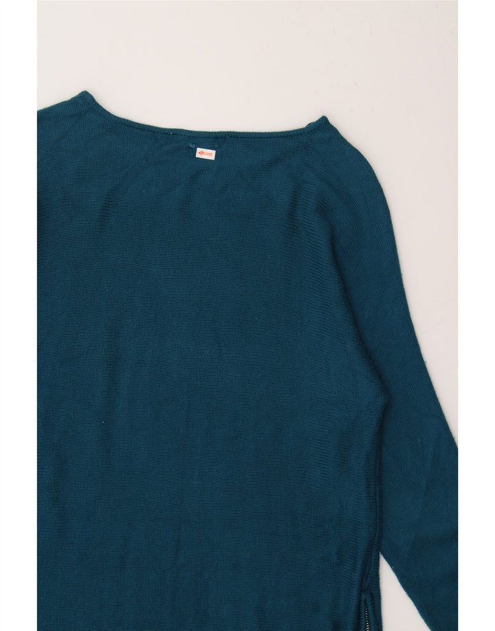 MICHAEL KORS Womens Boat Neck Jumper Sweater UK 12 Medium Blue Vintage Michael Kors and Second-Hand Michael Kors from Messina Hembry 