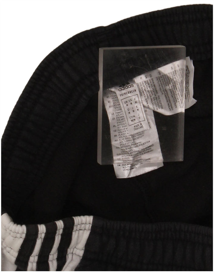 ADIDAS Mens Tracksuit Trousers Medium Black Cotton