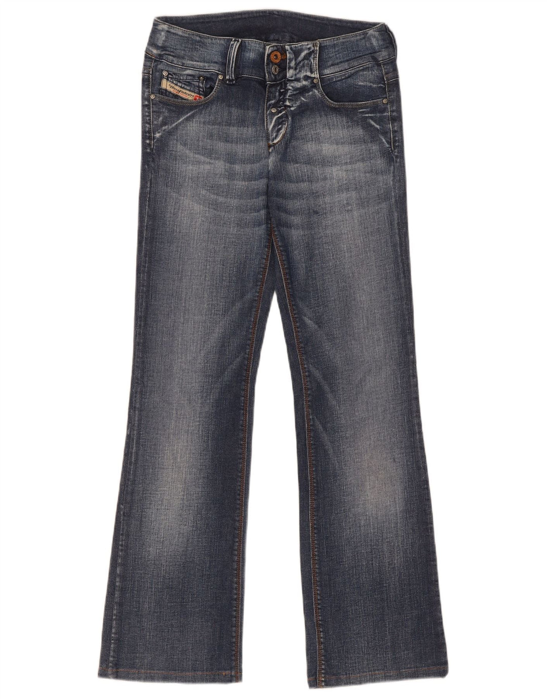 Diesel Womens Bootcut Jeans W27 L29 Blue Cotton