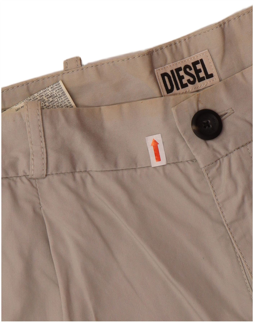 DIESEL Womens Chino Shorts W27 Small  Grey Cotton