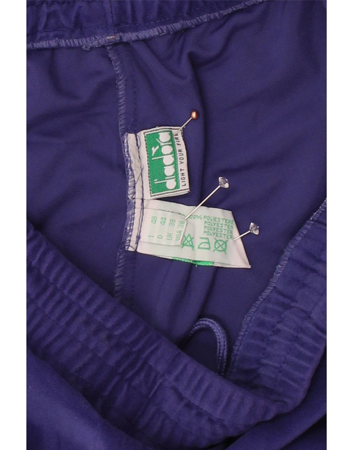 DIADORA Mens Tracksuit Trousers UK 38 Medium  Purple Polyester