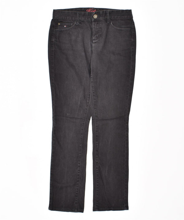 TOMMY HILFIGER Womens Hope Slim Jeans US 6 Medium W30 L30 Black Cotton