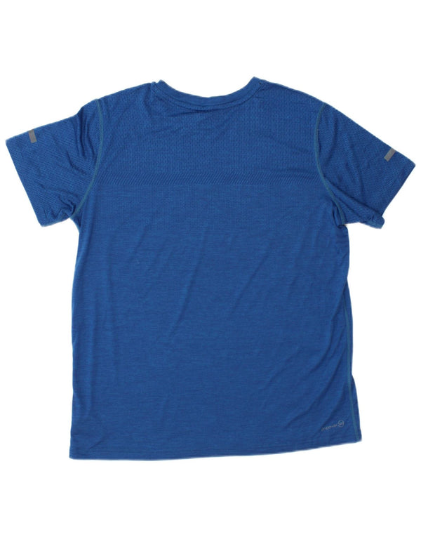 RUSSELL ATHLETIC Boys Dri-Power T-Shirt Top 15-16 Years 2XL Blue Nylon