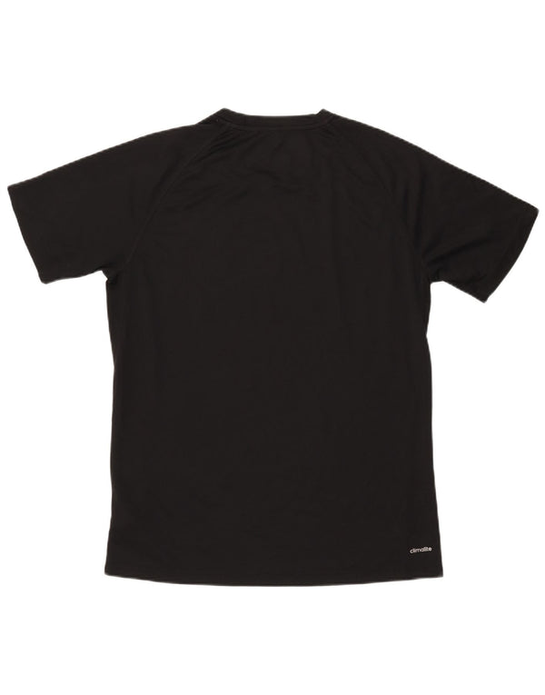 Adidas Mens Climalite Graphic T-Shirt Top Large Black Polyester