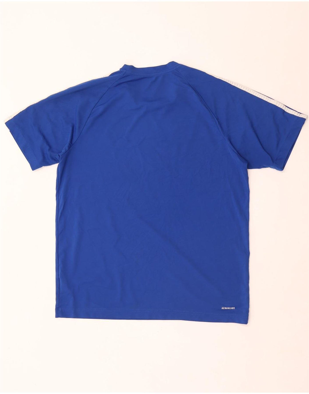 Adidas Mens Aeroready T-Shirt Top Large Blue Polyester