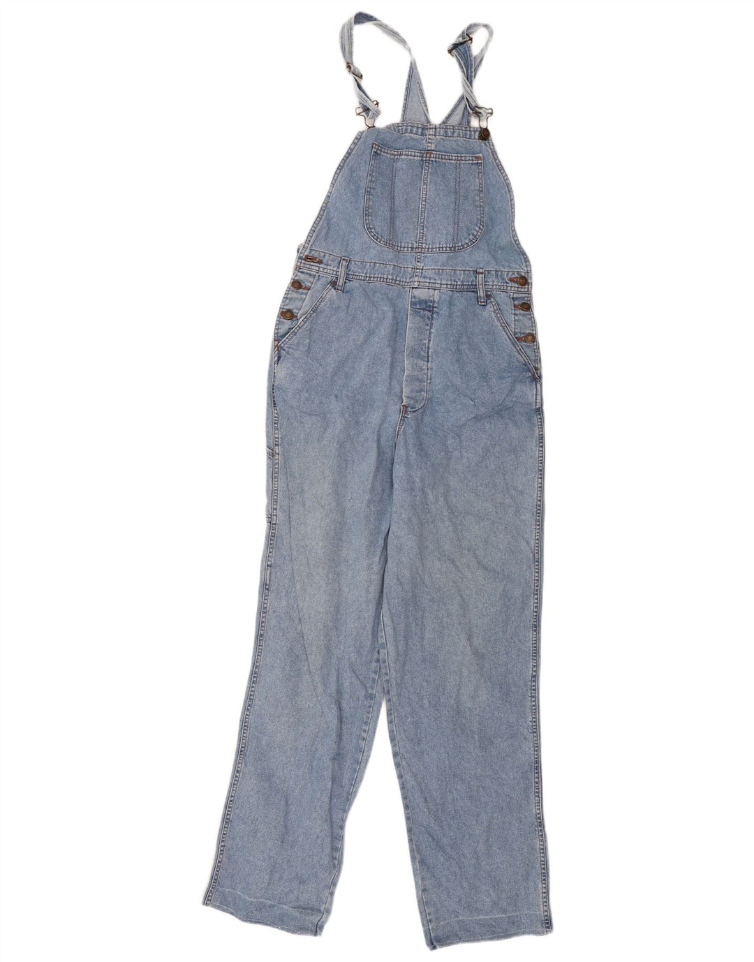 Zip Womens Cargo Dungarees Jeans W36 L29 Blue