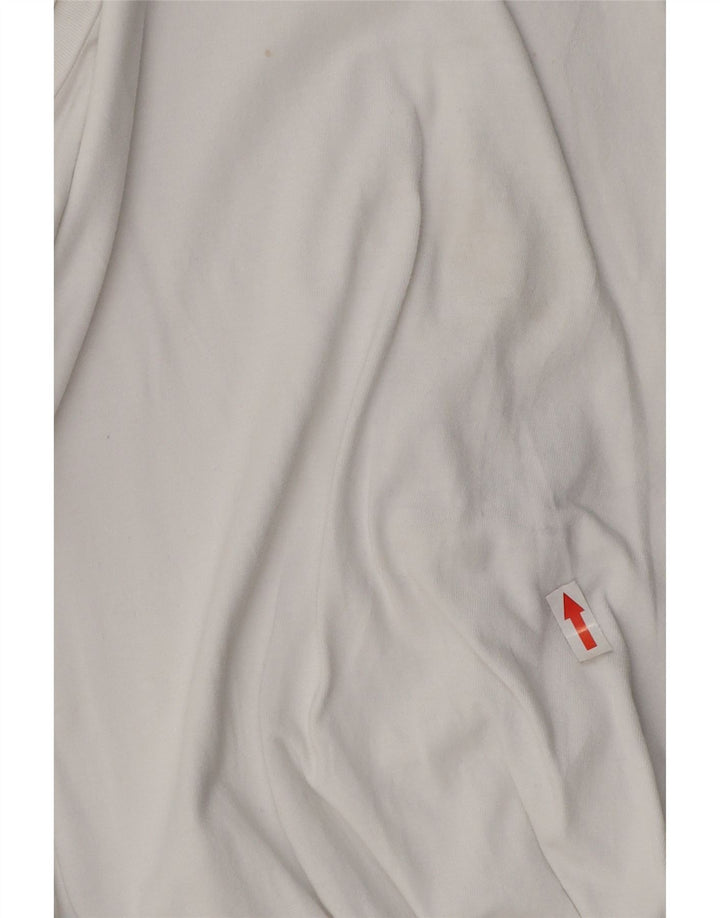 Zara Womens Oversized T-Shirt Top UK 10 Small White