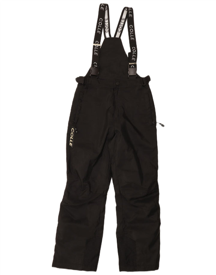 COLLE Boys Graphic Dungarees Ski Trousers 11-12 Years  Black