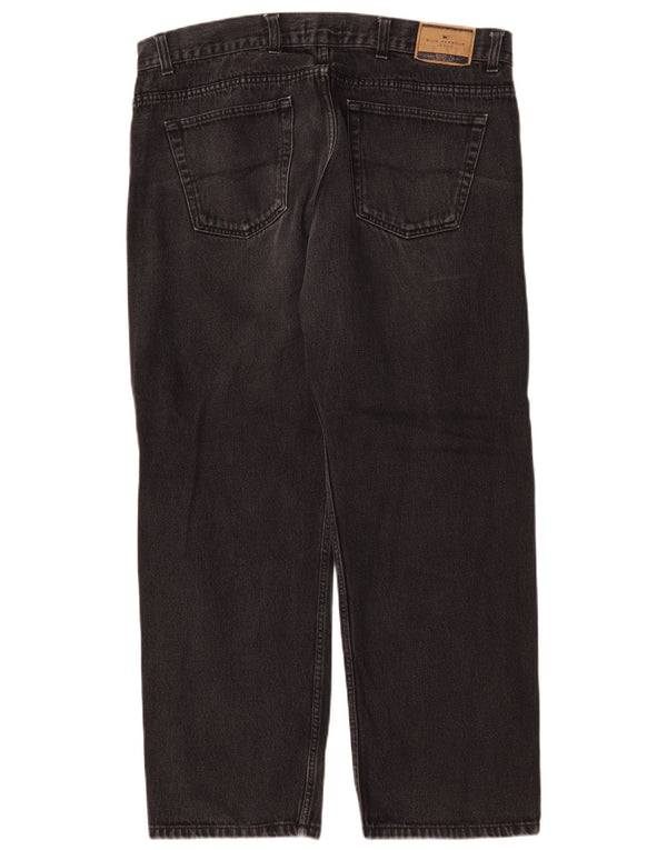 Marks & Spencer Mens Blue Harbour Straight Jeans W40 L29 Black Cotton