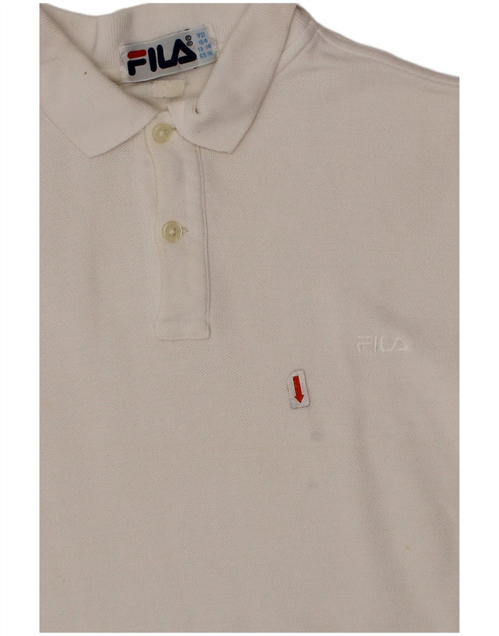 FILA Boys Polo Shirt 13-14 Years White