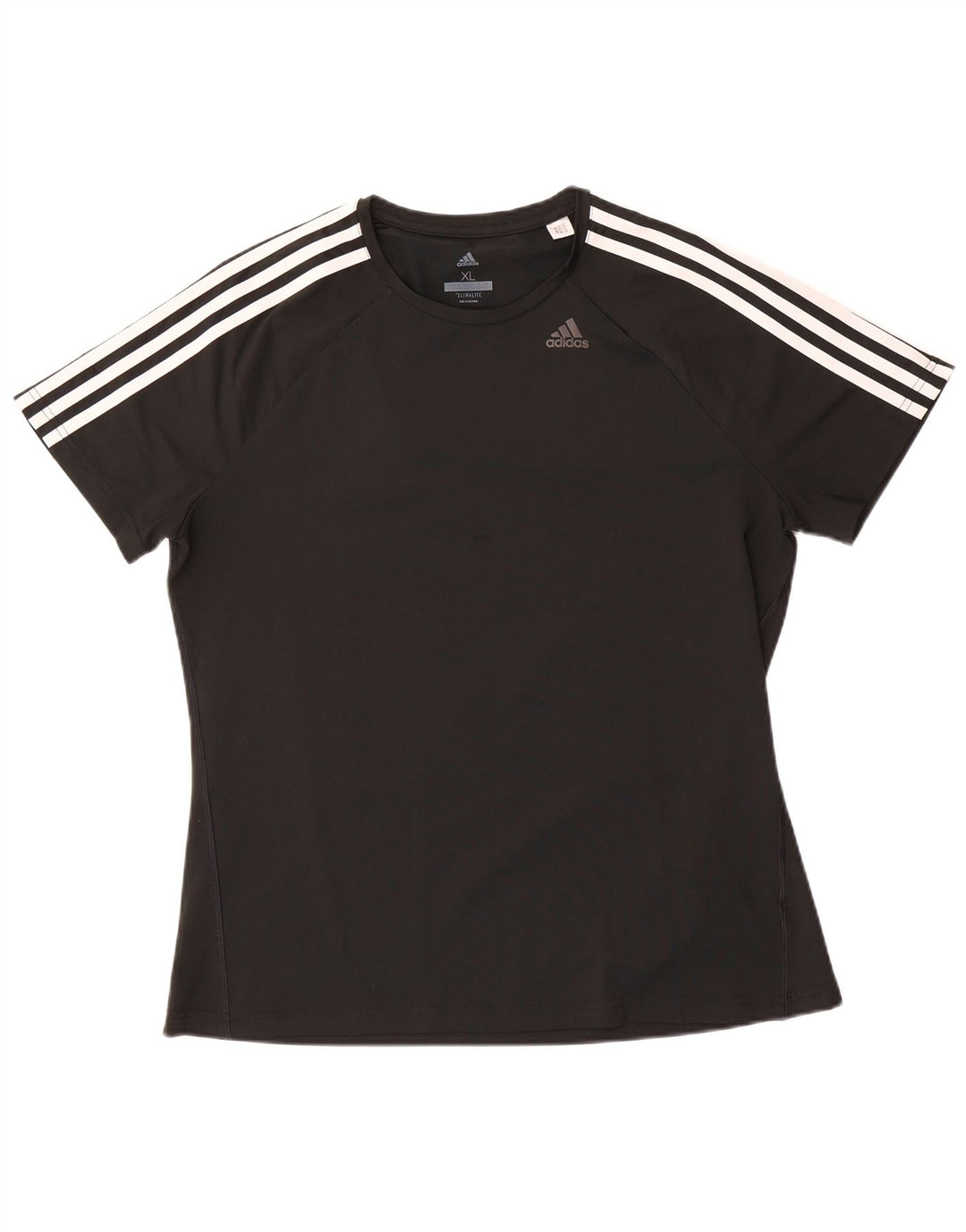 ADIDAS Womens Climalite T-Shirt Top UK 20/22 XL Black Polyester