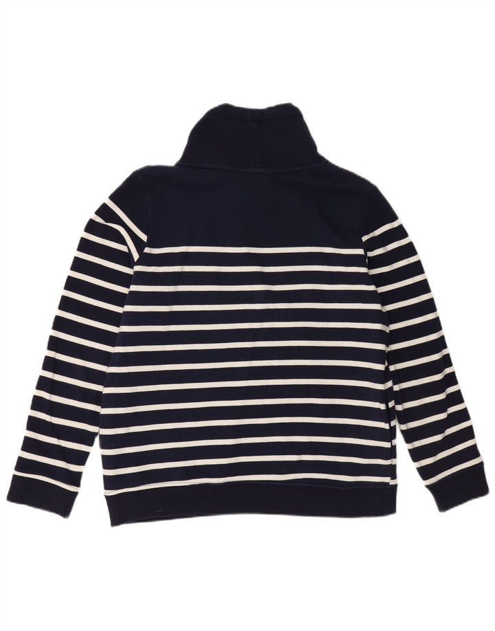 JOULES Womens Oversized Sweatshirt Jumper UK 10 Small  Navy Blue Striped