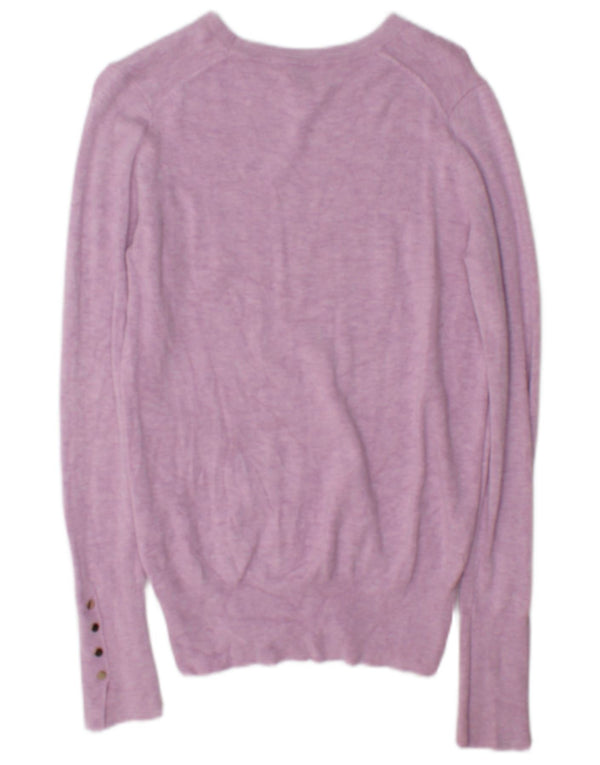 Zara Womens Boat Neck Jumper Sweater UK 10 Small Pink