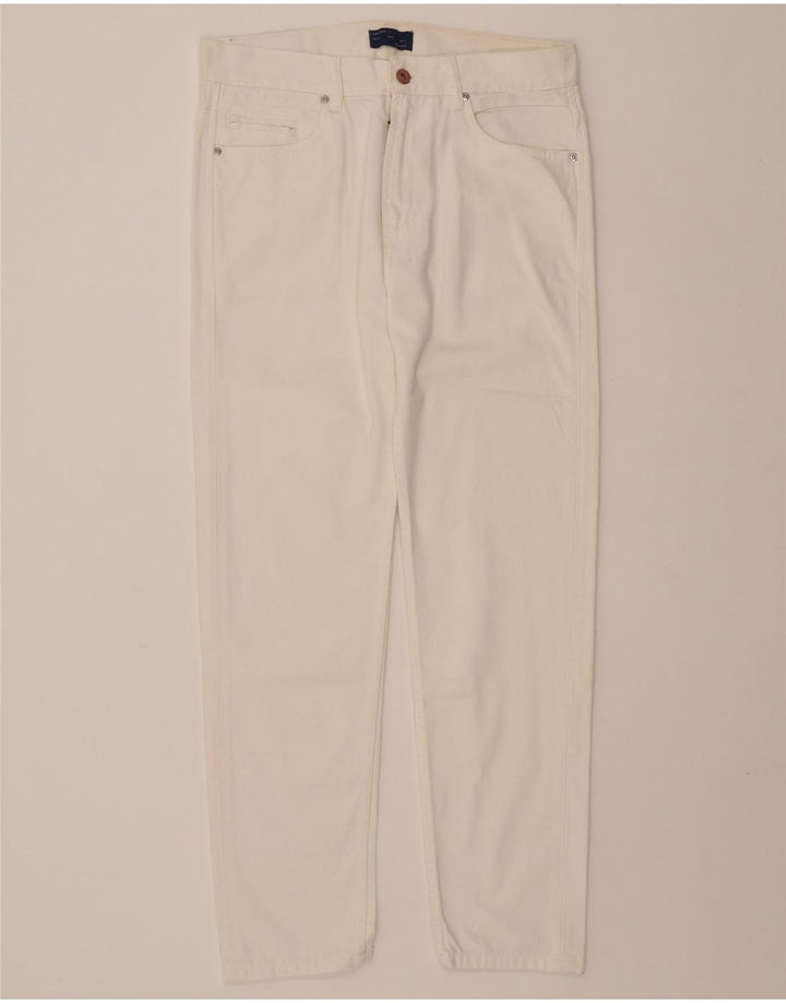 ZARA Mens Slim Jeans EU 40 Medium W31 L28 Off White Cotton