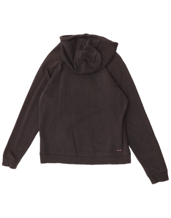 Napapijri Mens Geographic Graphic Hoodie Jumper Large Black Cotton