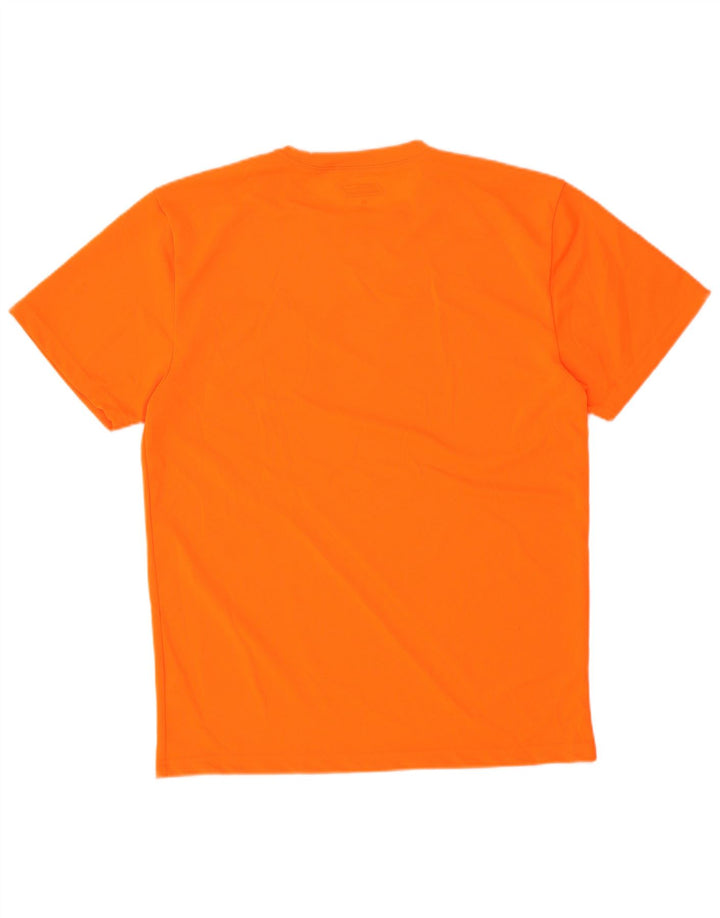 DICKIES Mens T-Shirt Top Medium Orange Polyester
