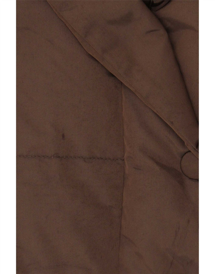 Marella Womens Padded Jacket UK 14 Large Brown Polyamide
