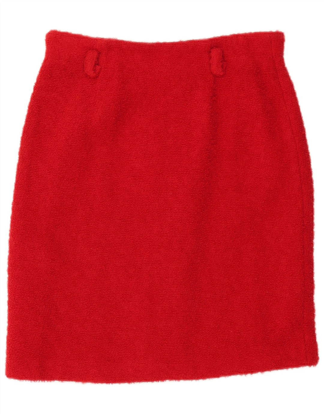 VINTAGE Womens 3 Button 2 Piece Skirt Set IT 44 Medium W28 Red Classic