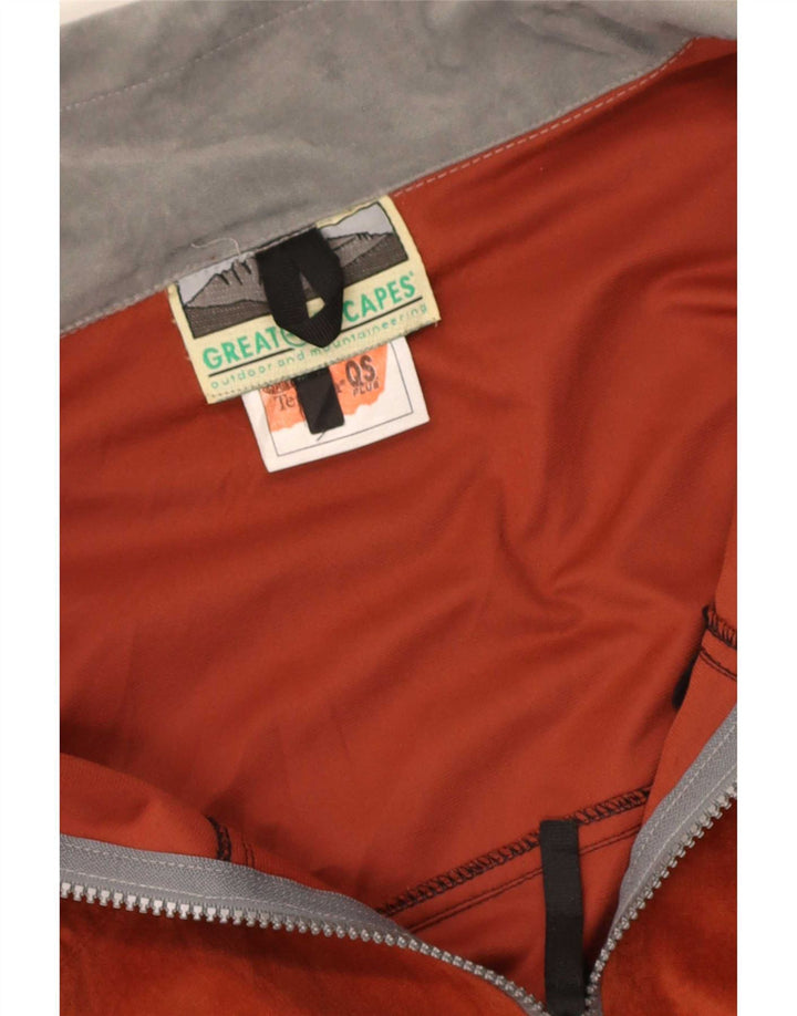 Great Escapes Mens Tracksuit Top Jacket XL Orange Colourblock