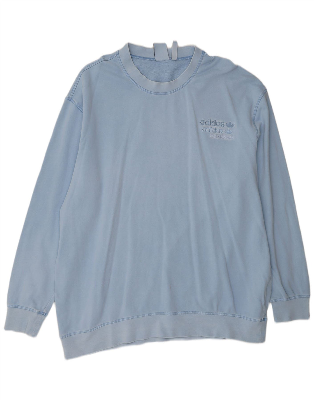 ADIDAS Mens Sweatshirt Jumper 2XL Blue Cotton
