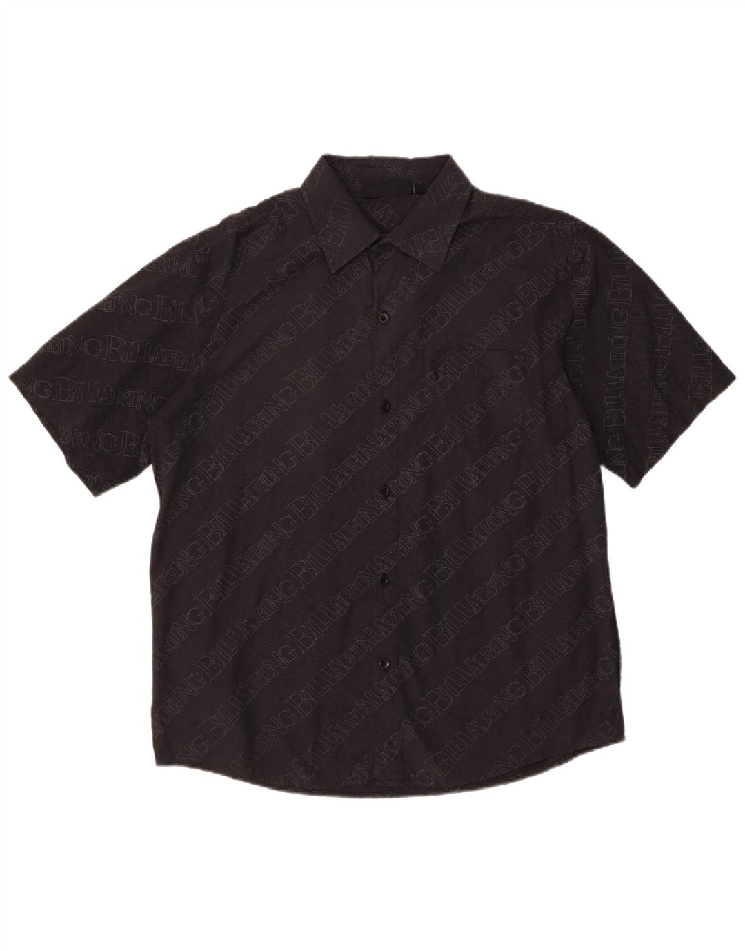 Billabong Mens Graphic Short Sleeve Shirt Medium Black Cotton
