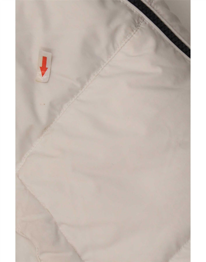 Tommy Hilfiger Mens Hooded Padded Jacket UK 38 Medium White Polyester