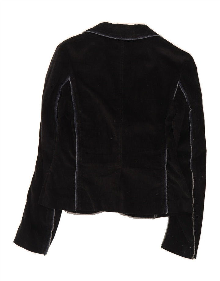GF FERRE Womens 2 Button Corduroy Blazer Jacket IT 44 Medium Navy Blue Vintage GF Ferre and Second-Hand GF Ferre from Messina Hembry 