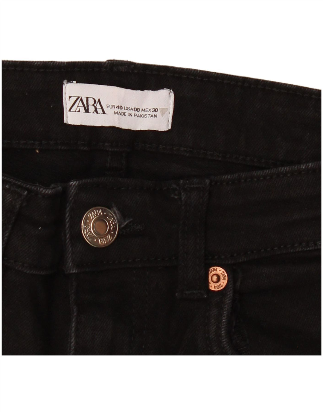 Zara Womens High Waist Bootcut Jeans EU 40 Medium W30 L26 Black