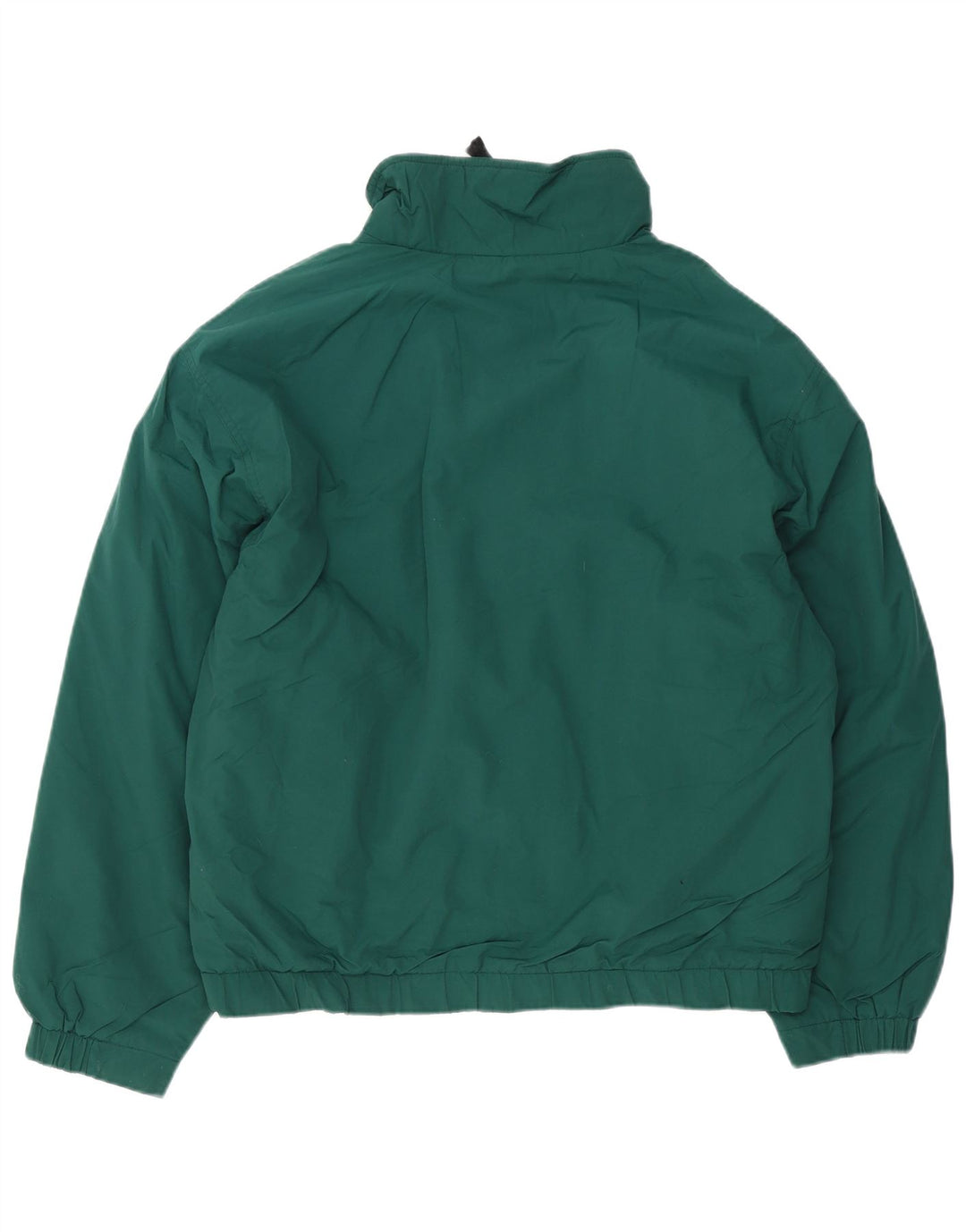 Eddie Bauer Mens Bomber Windbreaker Jacket UK 40 Large Green Polyester