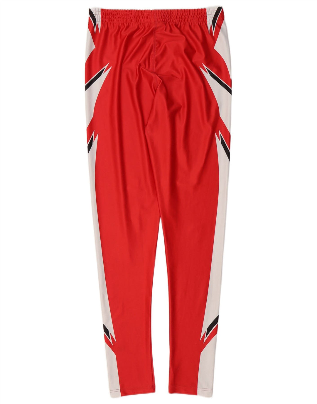 Reebok Mens Tracksuit Trousers Small  Red Colourblock Polyester